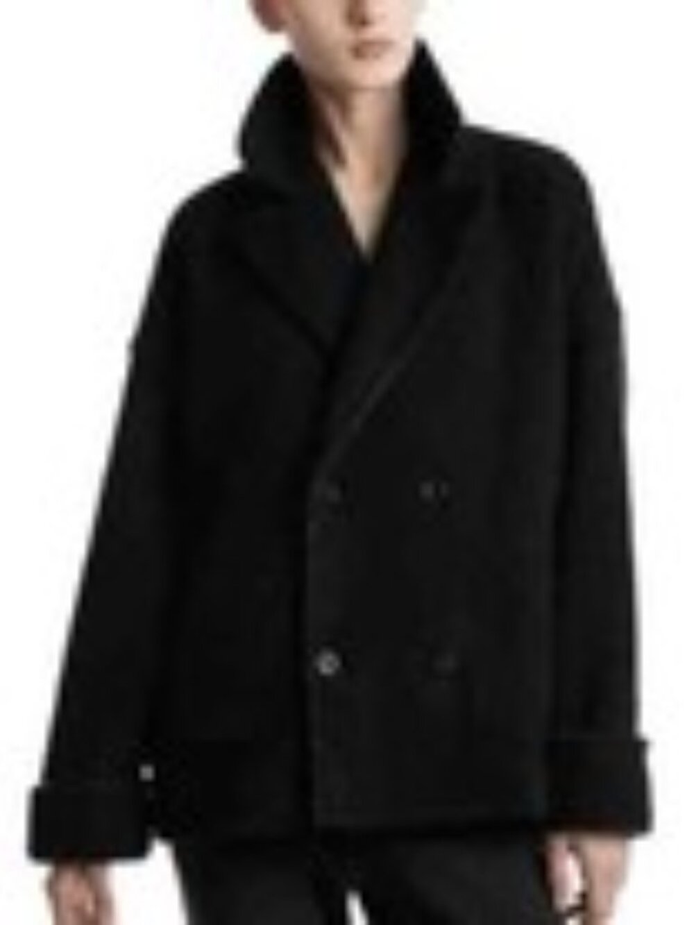 ATM Anthony Thomas Melillo Boucle Knit Pea Coat size XS